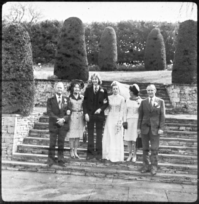 The stairs on the back terrace of the Burleigh Court Hotel in the '70