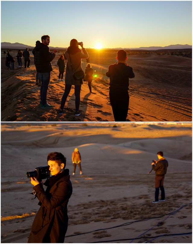 The sunrise-show in desertul Nevada