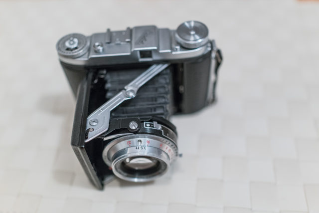 Balda Baldix 75mm f2,9 Baltar lens, folding camera